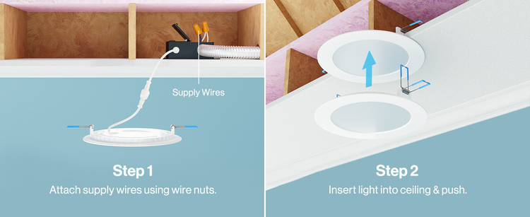 installation of flat round light installation of flat round light